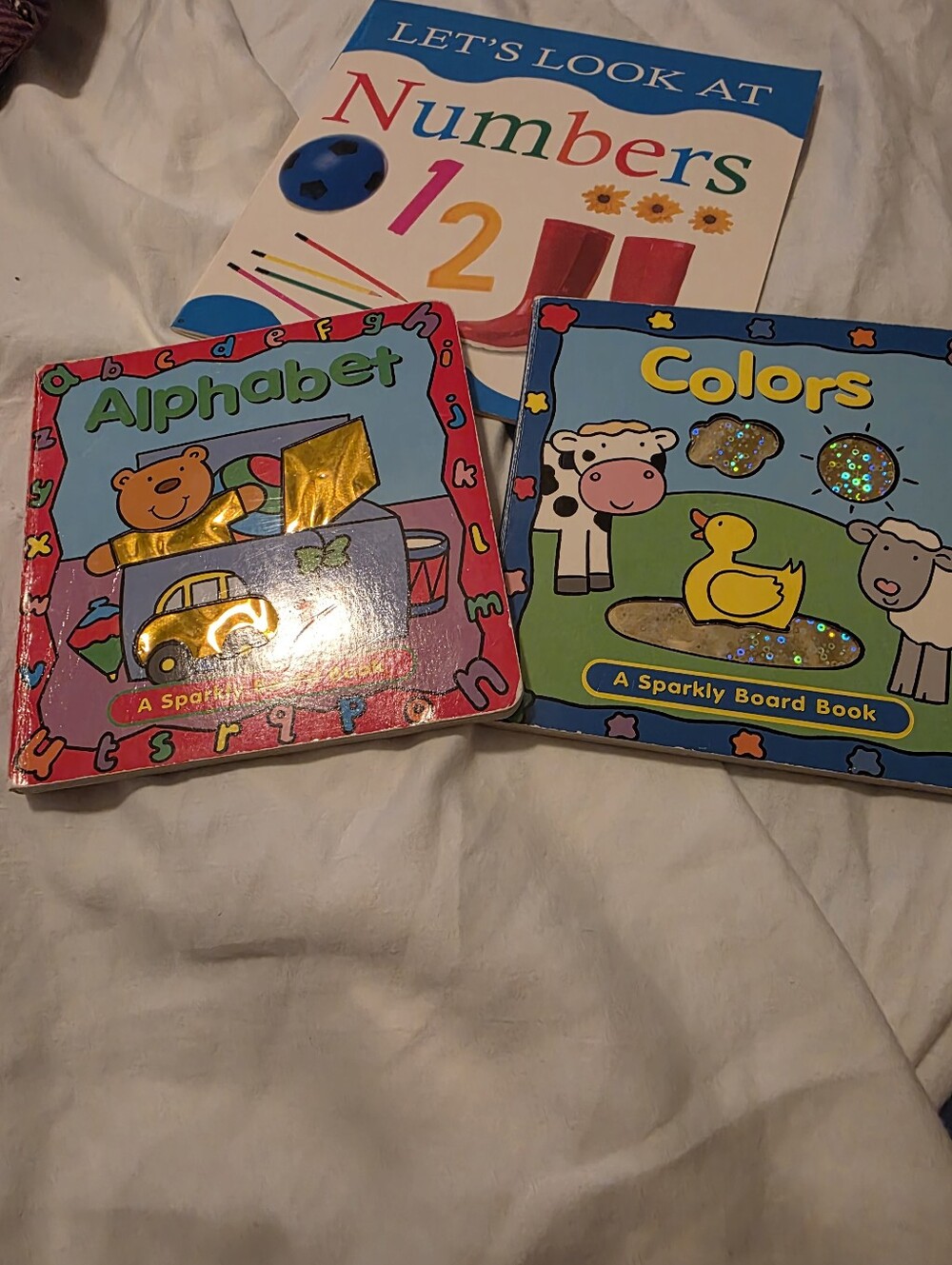 Vintage Toddler Early Learning Book Lot Alphabet, Volors, Numbers